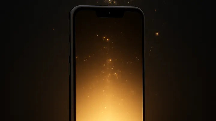 7444BET COM Modern phone with glowing screen