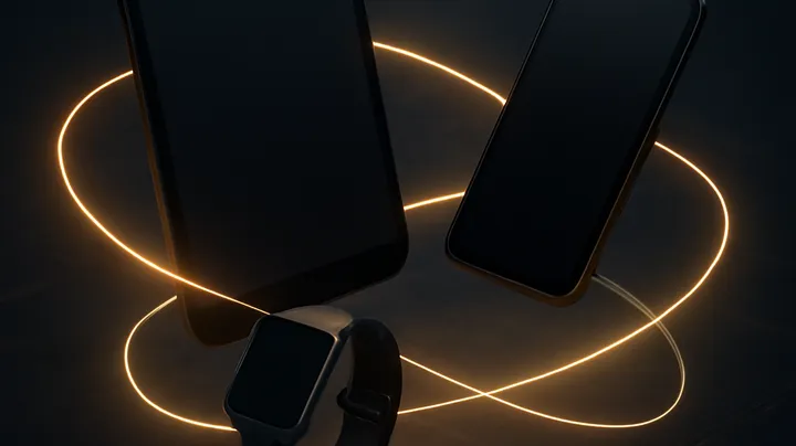 7444BET COM Multiple devices floating in harmony